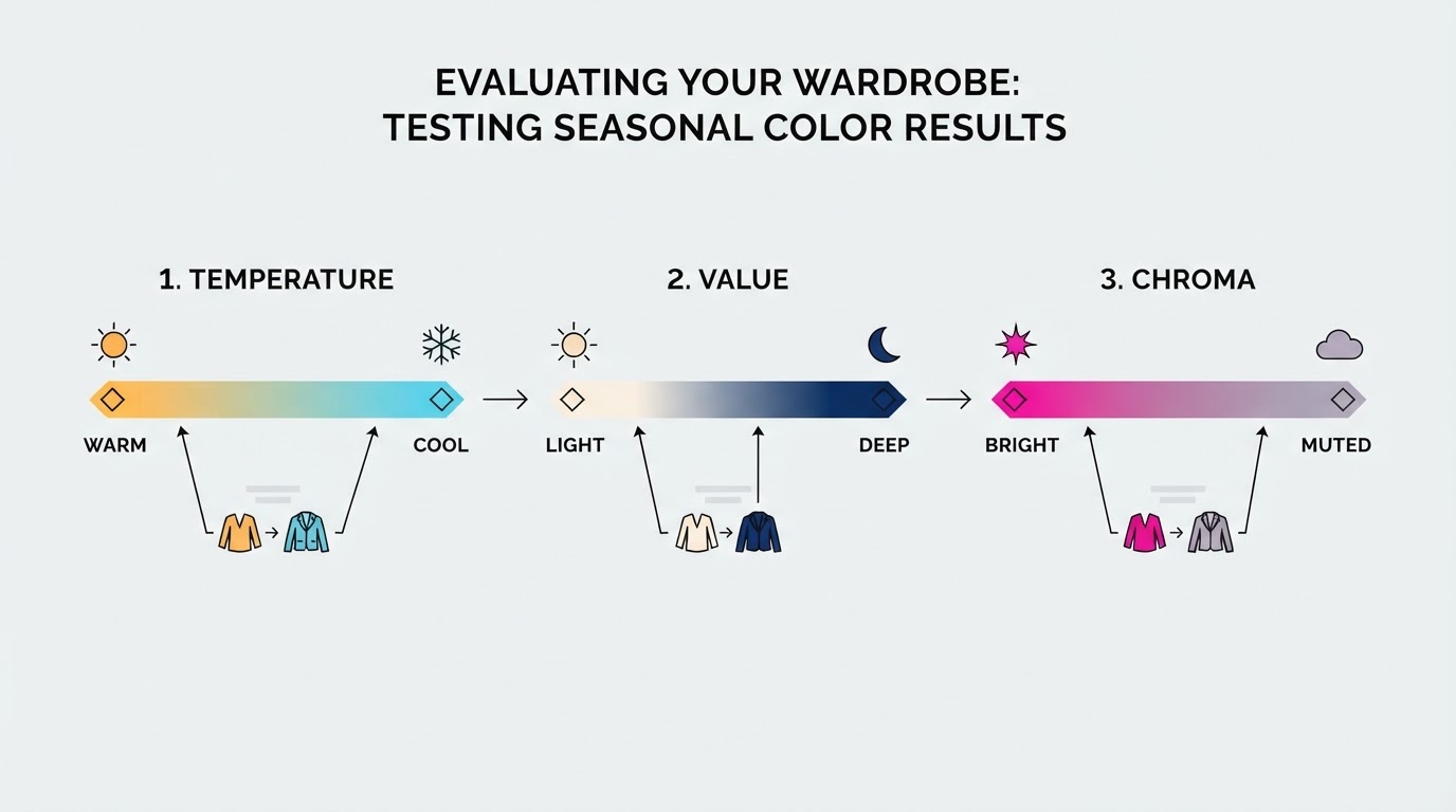 How to Test Your Seasonal Color Quiz Result Against Clothes You Own