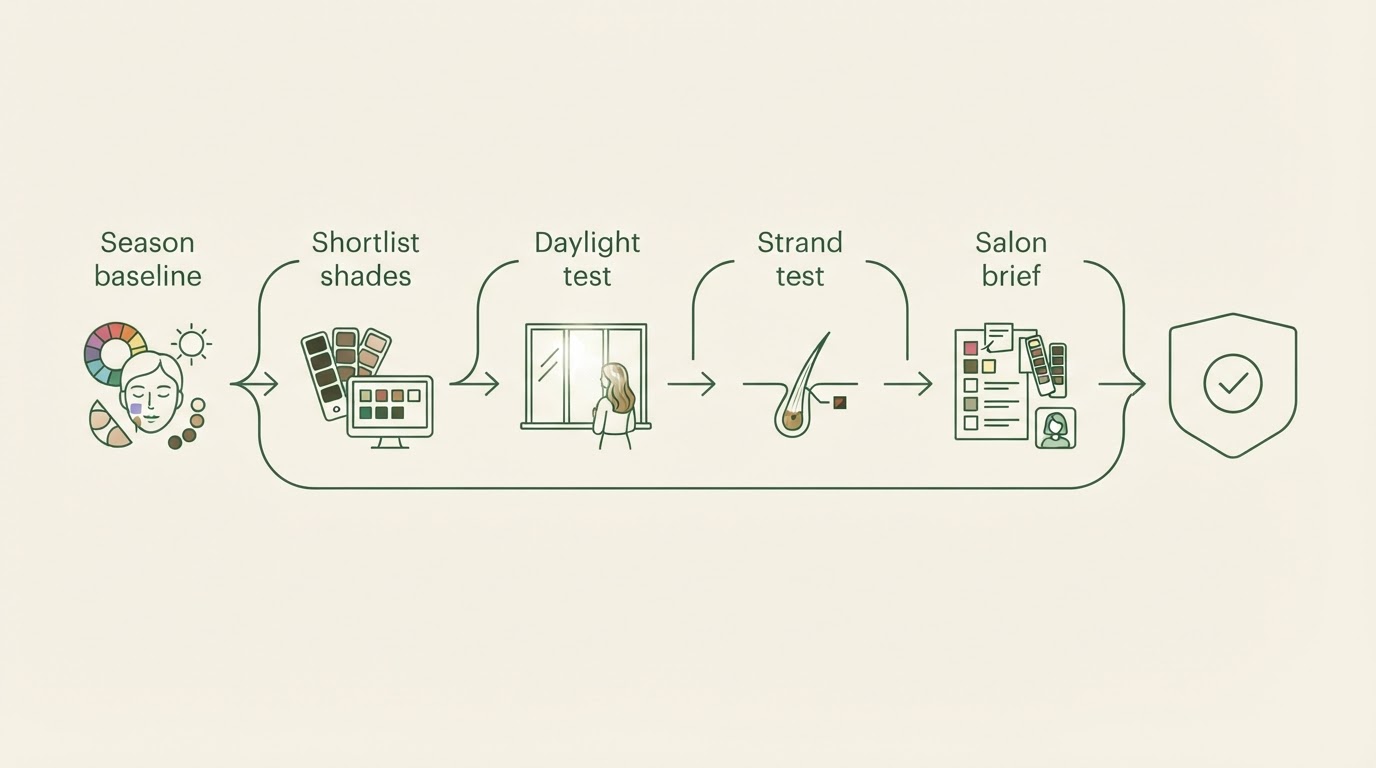 Workflow diagram for virtual hair color try on.