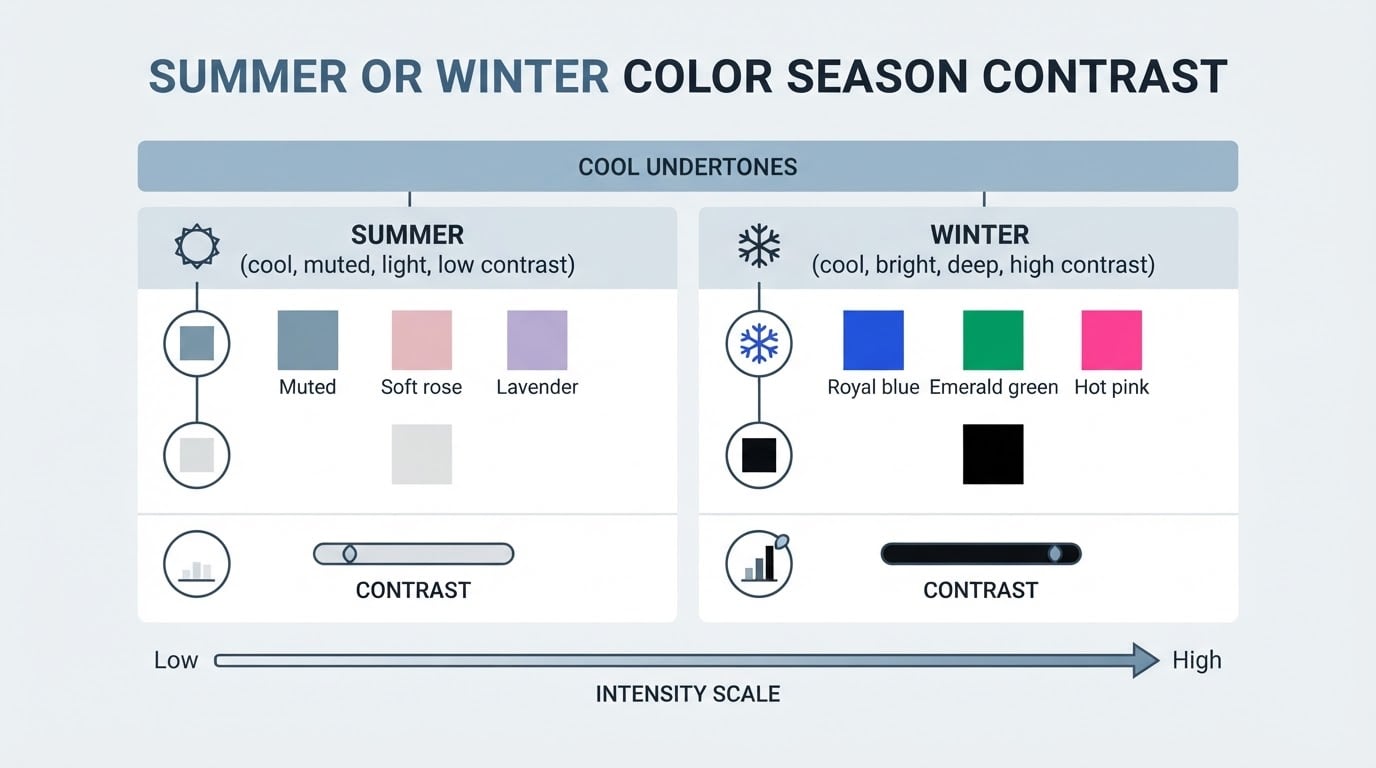 Am I a Summer or a Winter Color Season? How to Tell Them Apart